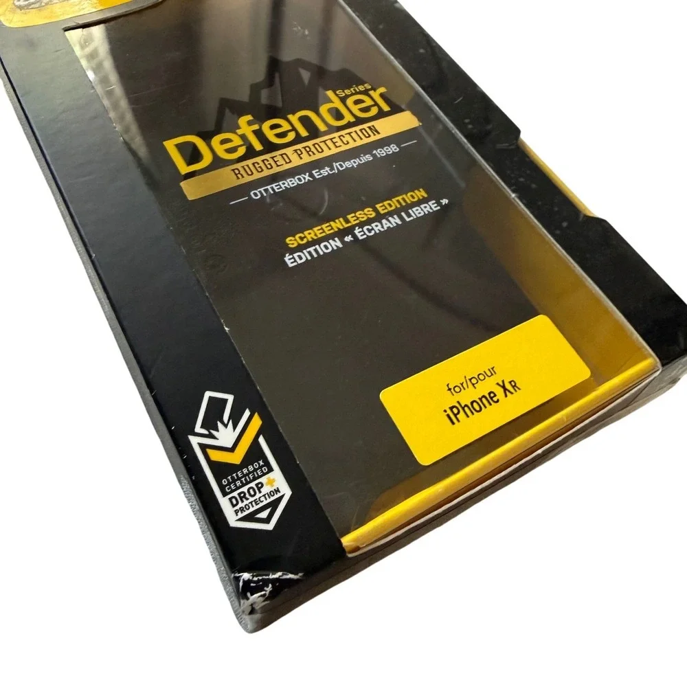 OtterBox Defender Series Screenless Edition Case for iPhone XR Black Rugged Case